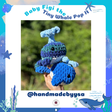 Load image into Gallery viewer, Baby Figi the Tiny Whale Pop It Crochet Pattern