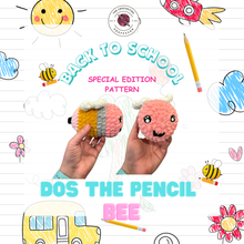 Load image into Gallery viewer, Dos the Pencil Bee Crochet Pattern