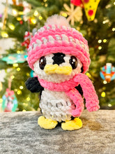 Load image into Gallery viewer, Frosty the Penguin in a Winter Hat & Scarf