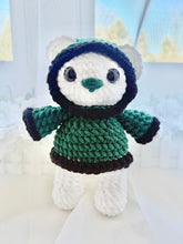 Load image into Gallery viewer, Go Birds Green Hoodie Bear