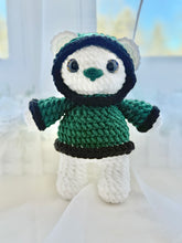 Load image into Gallery viewer, Go Birds Green Hoodie Bear