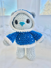 Load image into Gallery viewer, Winter the Blue Hoodie Bear