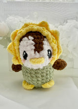 Load image into Gallery viewer, Sunny the Penguin in the Sunflower Onesie