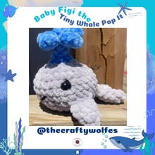 Load image into Gallery viewer, Baby Figi the Tiny Whale Pop It Crochet Pattern
