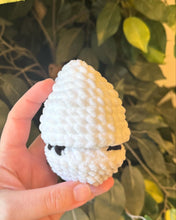 Load image into Gallery viewer, Peggbert the Tiny Penguin Egg Pop Crochet Fidget
