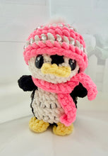 Load image into Gallery viewer, Frosty the Penguin in a Winter Hat &amp; Scarf
