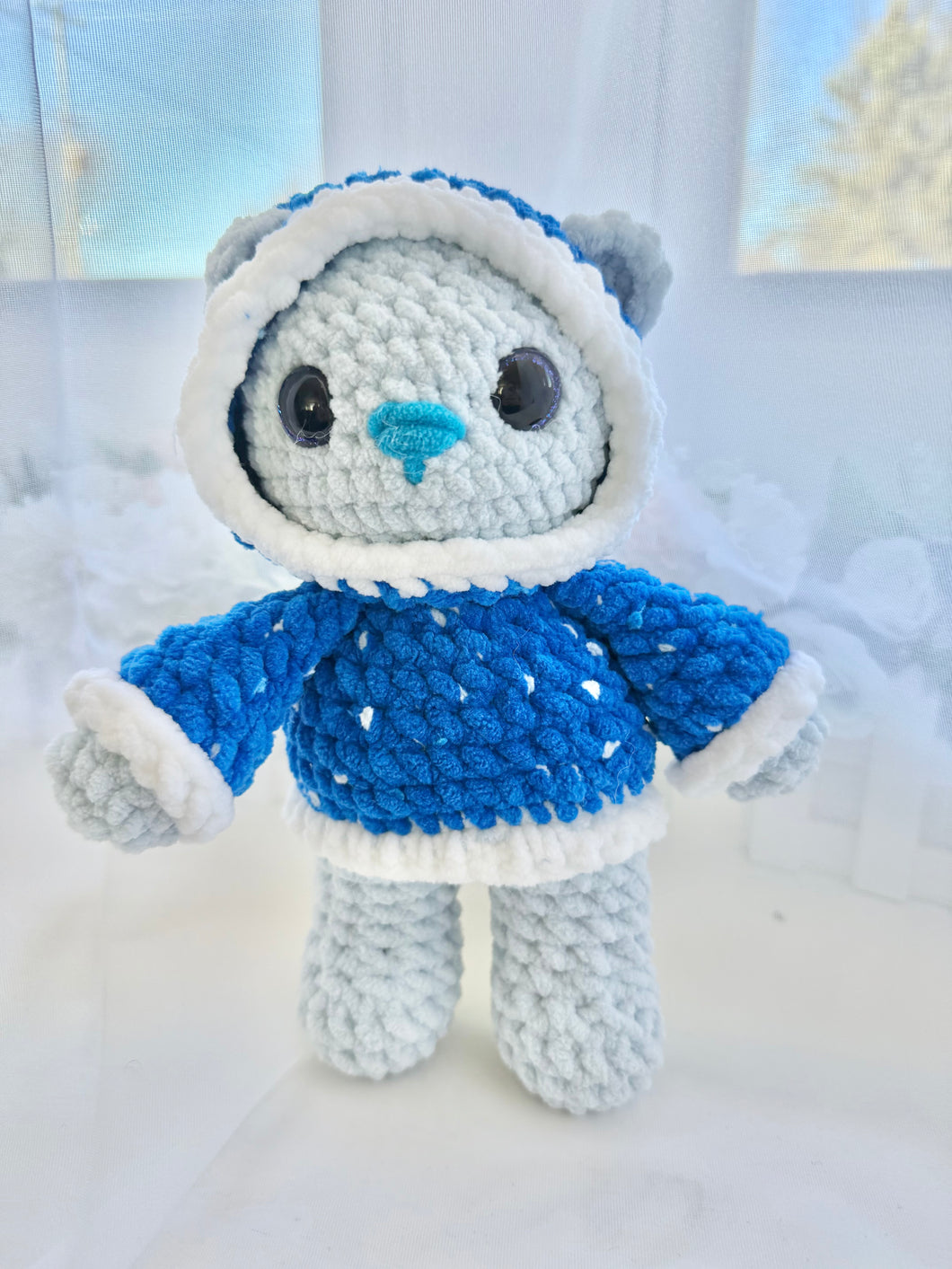 Winter the Blue Hoodie Bear
