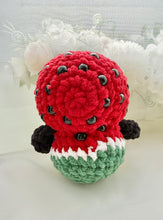 Load image into Gallery viewer, Melon the Penguin in the Watermelon Onesie
