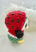 Load image into Gallery viewer, Melon the Penguin in the Watermelon Onesie
